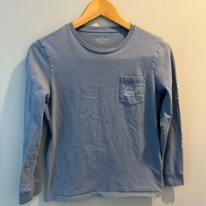 Boys blue Vineyard Vines long sleeve t shirt size M 12-14